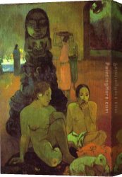Great Canvas Paintings - The Great Buddah by Paul Gauguin