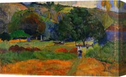 The Danube Valley Near Regensburg Canvas Paintings - The Little Valley by Paul Gauguin