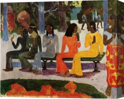 Market Canvas Paintings - The Market by Paul Gauguin