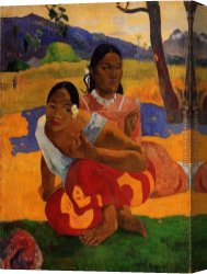 Paul Gauguin Canvas Paintings - When Will You Marry by Paul Gauguin