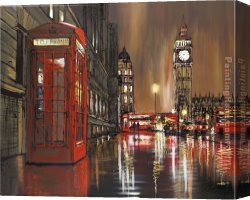 Golden Canvas Paintings - Golden Nights by Paul Kenton