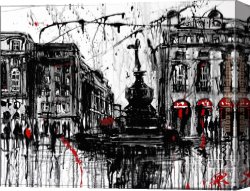 Spanish Town Canvas Paintings - London Town by Paul Kenton