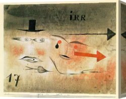 17 Astray Canvas Paintings - 17 Astray by Paul Klee