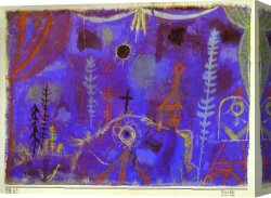 Apostle Paul Preaching on The Ruins Canvas Paintings - Hermitage by Paul Klee