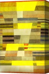 Monument Valley Canvas Paintings - Monument in Fertile Country by Paul Klee
