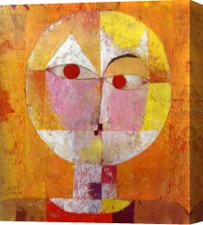 Apostle Paul Preaching on The Ruins Canvas Paintings - Senecio by Paul Klee