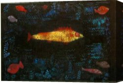 Around The Fish Canvas Paintings - The Golden Fish by Paul Klee