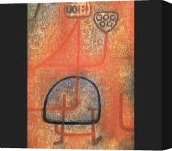 Pretty Canvas Paintings - The Pretty Gardener by Paul Klee