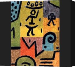 Apostle Paul Preaching on The Ruins Canvas Paintings - Zitronen by Paul Klee