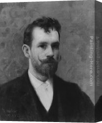 Peel Canvas Paintings - Self-portrait by Paul Peel