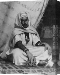 Peel Canvas Paintings - The Arab Chief by Paul Peel
