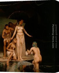 Moses Canvas Paintings - The Discovery of Moses by Paul Peel