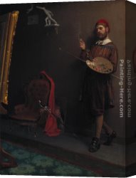 Peel Canvas Paintings - The Painter by Paul Peel