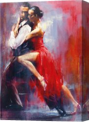 Tango VII Study Canvas Paintings - Tango Nuevo I by Pedro Alvarez