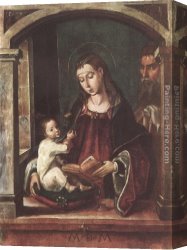 Holy Family Canvas Paintings - Holy Family by Pedro Berruguete