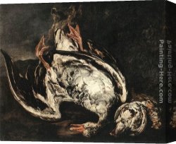 Dead Canvas Paintings - Still-Life with Dead Wild-Duck by Peeter Boel