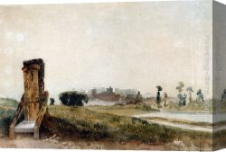 The Denying of Peter Canvas Paintings - Lower Hope, Windsor, Berkshire by Peter de Wint