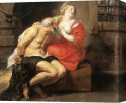 The Denying of Peter Canvas Paintings - Cimon and Pero by Peter Paul Rubens