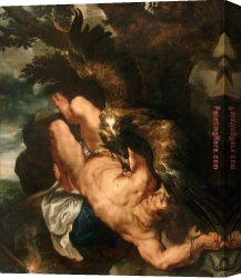 Peter Paul Rubens Canvas Paintings - Prometheus Bound by Peter Paul Rubens