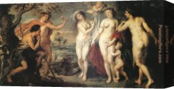 The Denying of Peter Canvas Paintings - The Judgment of Paris by Peter Paul Rubens