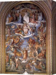 The Denying of Peter Canvas Paintings - The Last Judgment by Peter von Cornelius