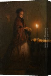 An Interesting Game Canvas Paintings - Selling game at the Groenmarkt in the Hague by Petrus Van Schendel