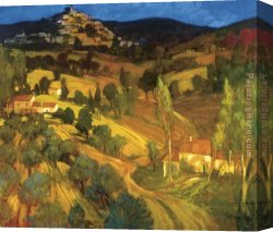 Philip Canvas Paintings - Provencal Landscape by Philip Craig