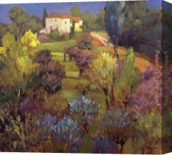 The Pear Orchard Canvas Paintings - Spring Orchard by Philip Craig