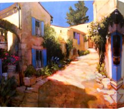 Village Canvas Paintings - Village in Provence by Philip Craig