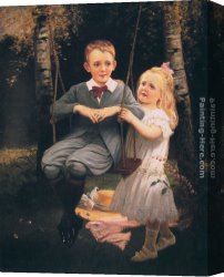 The Swing 1767 Canvas Paintings - The Swing by Philip Richard Morris