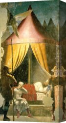 Pablo And Francesca Canvas Paintings - Constantine's Dream by Piero della Francesca