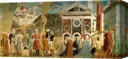 The Discovery of Moses Canvas Paintings - Discovery and Proof of the True Cross by Piero della Francesca