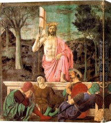 Resurrection - Morn Canvas Paintings - Resurrection by Piero della Francesca
