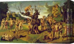 The Discovery of Moses Canvas Paintings - The Discovery of Honey by Piero di Cosimo