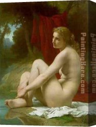 Pierre-auguste Cot Canvas Paintings - A Bather by Pierre-Auguste Cot