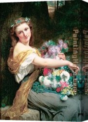 Pierre-auguste Cot Canvas Paintings - Dionysia I by Pierre-Auguste Cot