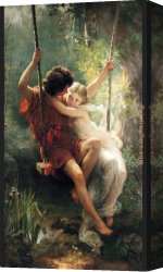 Pierre-auguste Canvas Paintings - spring by Pierre-Auguste Cot