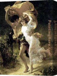 Pierre-auguste Canvas Paintings - The Storm by Pierre-Auguste Cot