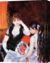 Renoir Canvas Paintings - At the Concert by Pierre Auguste Renoir