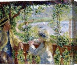 Renoir Canvas Paintings - By the Water by Pierre Auguste Renoir