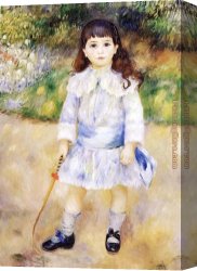 Renoir Canvas Paintings - Child with a Whip by Pierre Auguste Renoir