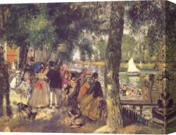 Renoir Canvas Paintings - La Grenouilliere by Pierre Auguste Renoir