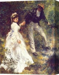 Renoir Canvas Paintings - La Promenade by Pierre Auguste Renoir