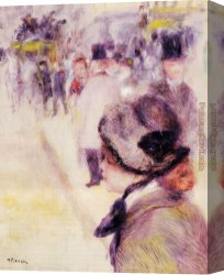 Renoir Canvas Paintings - place clichy place Cliche by Pierre Auguste Renoir