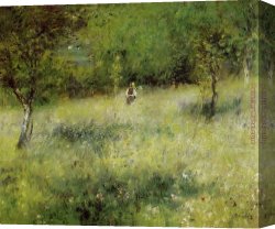 Renoir Canvas Paintings - Spring at Catou by Pierre Auguste Renoir