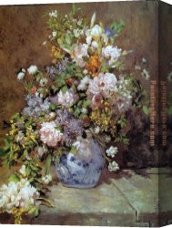 Renoir Canvas Paintings - Spring Bouquet by Pierre Auguste Renoir