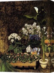 Spring Is in The Air Canvas Paintings - Spring Flowers by Pierre Auguste Renoir