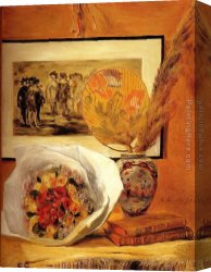 Renoir Canvas Paintings - Still Life With Bouquet by Pierre Auguste Renoir