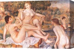 Renoir Canvas Paintings - The Large Bathers I by Pierre Auguste Renoir