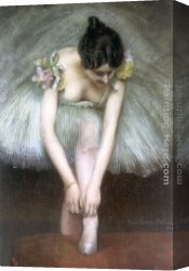 Ballet Canvas Paintings - Before the Ballet by Pierre Carrier-Belleuse